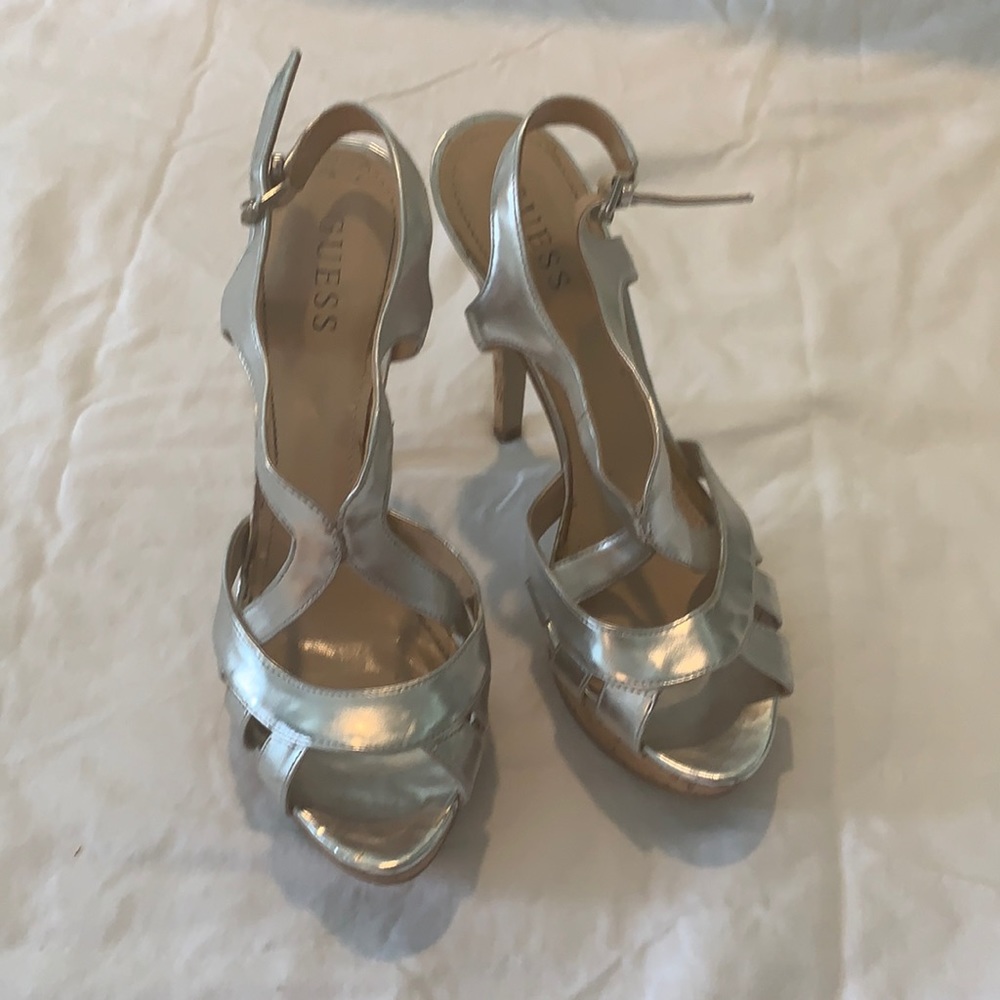 Guess cork platform sandals.  Like new.